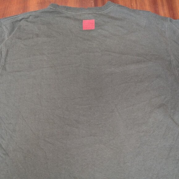 Vtg Y2K Marithe Francois Girbaud Mens 3XL Graffiti Spell Out Green Shirt Distrd - Picture 16 of 16